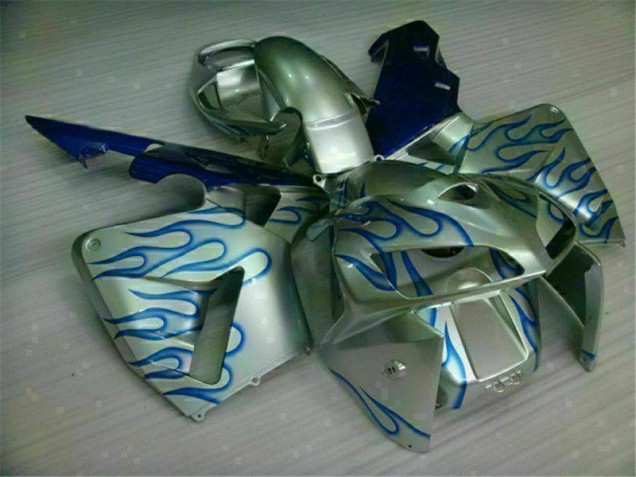 05-06 White Blue Flame CBR600RR Motorcycle Fairings