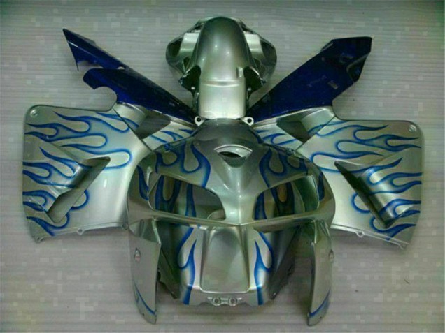 05-06 White Blue Flame CBR600RR Motorcycle Fairings