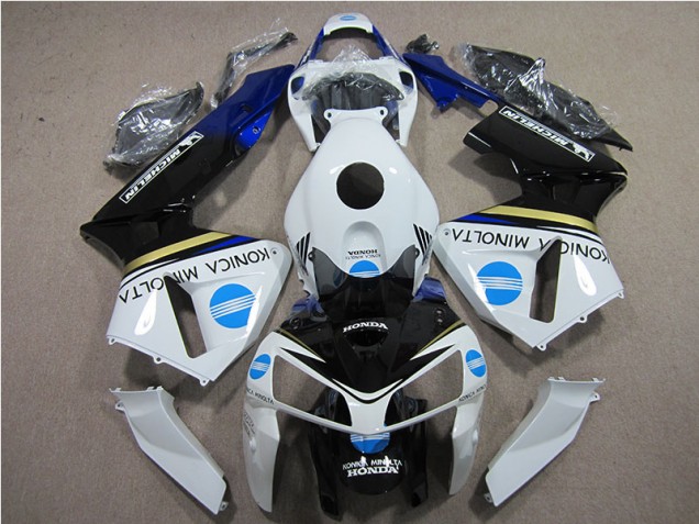 05-06 White Blue Konica Minolta CBR600RR Motorcycle Fairings 05-06 White Blue Konica Minolta CBR600RR Motorcycle Fairings