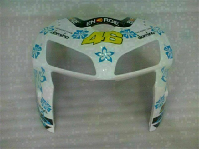 05-06 White Blue Nastro Azzurro 46 CBR600RR Motorcycle Fairing 05-06 White Blue Nastro Azzurro 46 CBR600RR Motorcycle Fairing