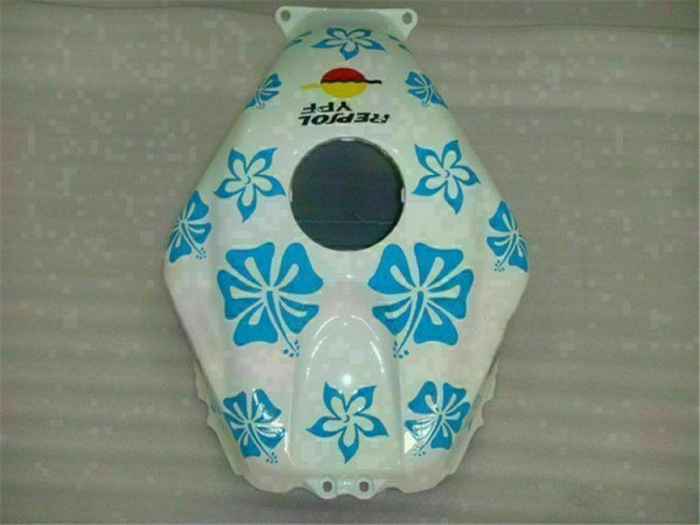 05-06 White Blue Nastro Azzurro 46 CBR600RR Motorcycle Fairing 05-06 White Blue Nastro Azzurro 46 CBR600RR Motorcycle Fairing