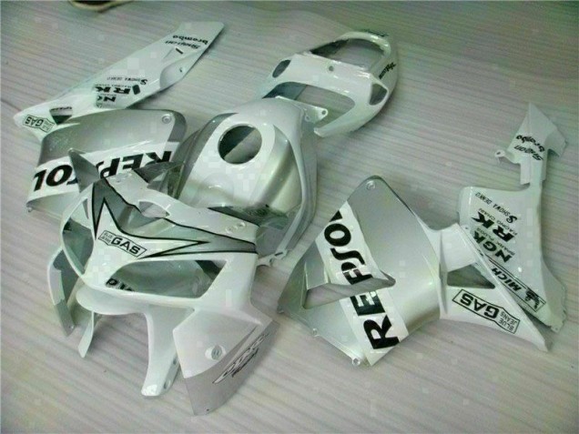 05-06 White Repsol CBR600RR Motorcycle Fairing 05-06 White Repsol CBR600RR Motorcycle Fairing
