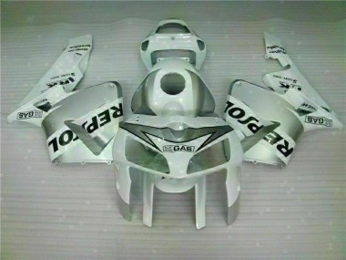 05-06 White Repsol CBR600RR Motorcycle Fairing