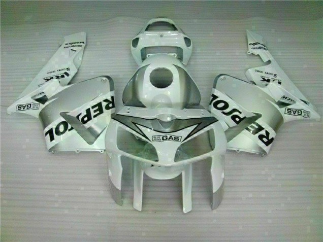 05-06 White Repsol CBR600RR Motorcycle Fairing 05-06 White Repsol CBR600RR Motorcycle Fairing