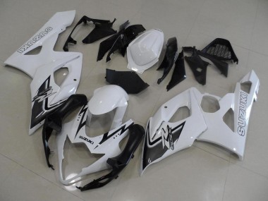05-06 White and Black GSXR 1000 Motorcycle Fairings