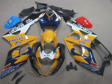 05-06 Yellow Blue Corona Extra GSXR 1000 Motorcycle Fairings