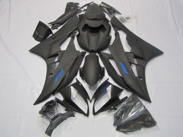 06-07 Black Blue Decal YZF R6 Motorcycle Fairings 06-07 Black Blue Decal YZF R6 Motorcycle Fairings