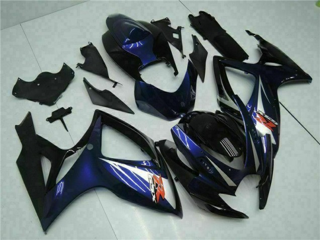 06-07 Black Blue GSXR 600/750 Motorcycle Bodywork 06-07 Black Blue GSXR 600/750 Motorcycle Bodywork