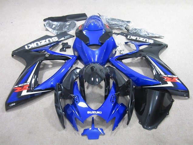 06-07 Black Blue GSXR 600 Motorcycle Fairings 06-07 Black Blue GSXR 600 Motorcycle Fairings