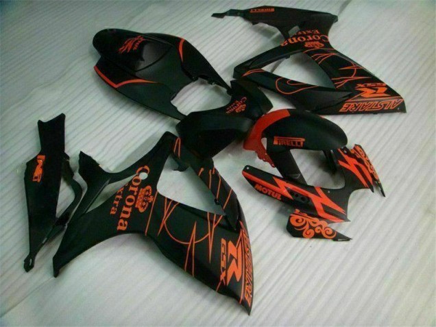 06-07 Black GSXR 600/750 Aftermarket Motorcycle Fairing 06-07 Black GSXR 600/750 Aftermarket Motorcycle Fairing