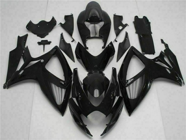 06-07 Black GSXR 600/750 Aftermarket Motorcycle Fairings 06-07 Black GSXR 600/750 Aftermarket Motorcycle Fairings