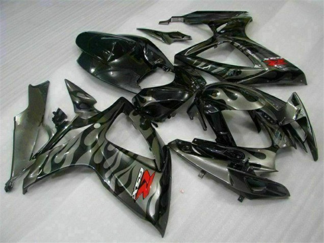 06-07 Black GSXR 600/750 Motorcycle Fairing Kits & Plastic 06-07 Black GSXR 600/750 Motorcycle Fairing Kits & Plastic