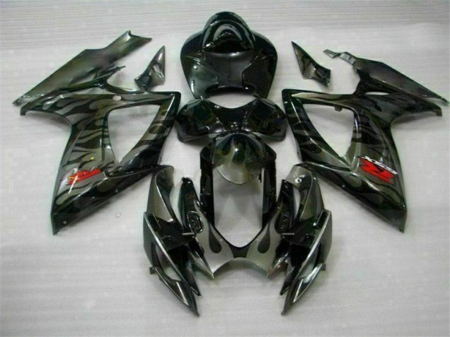 06-07 Black GSXR 600/750 Motorcycle Fairing Kits & Plastic 06-07 Black GSXR 600/750 Motorcycle Fairing Kits & Plastic