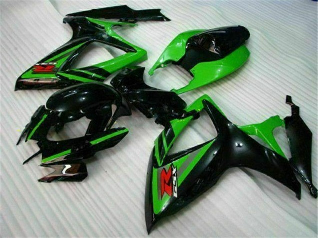 06-07 Black Green GSXR 600/750 Motorcycle Fairings 06-07 Black Green GSXR 600/750 Motorcycle Fairings