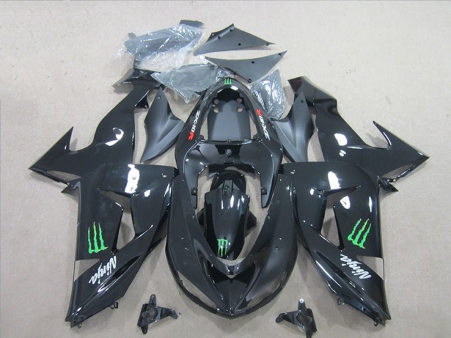 06-07 Black Green Monster Ninja ZX10R Motorcycle Fairings 06-07 Black Green Monster Ninja ZX10R Motorcycle Fairings