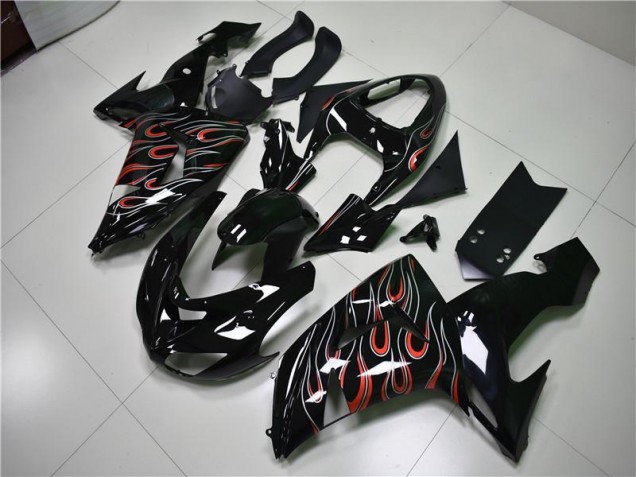 06-07 Black Grey Red ZX10R Motorcycle Fairings 06-07 Black Grey Red ZX10R Motorcycle Fairings
