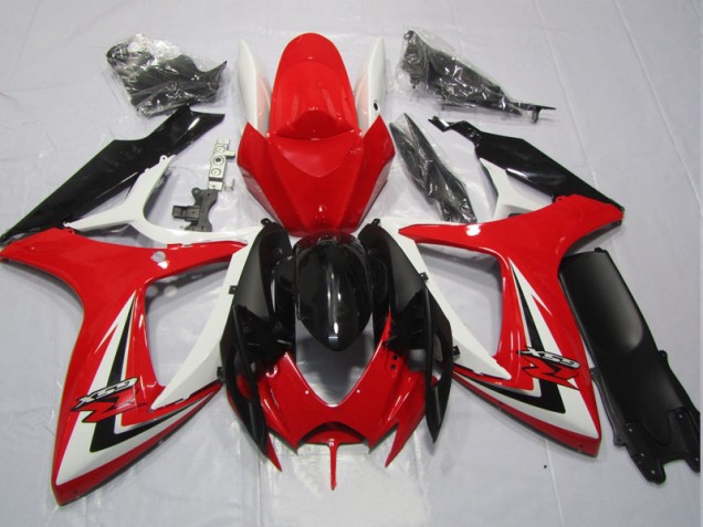 06-07 Black Red GSXR 600 Motorcycle Fairing