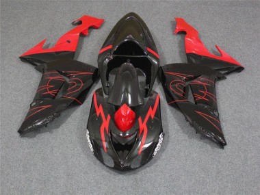 06-07 Black Red ZX10R Motorcycle Fairings