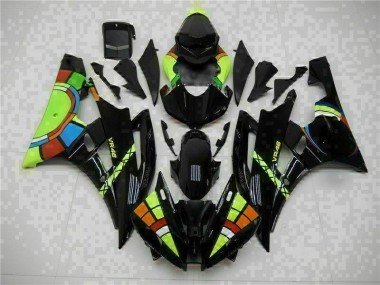 06-07 Black YZF R6 Motorcycle Fairing Kits