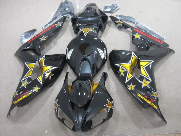 06-07 Black Yellow ENERGY DRINK CBR1000RR Motorcycle Fairings