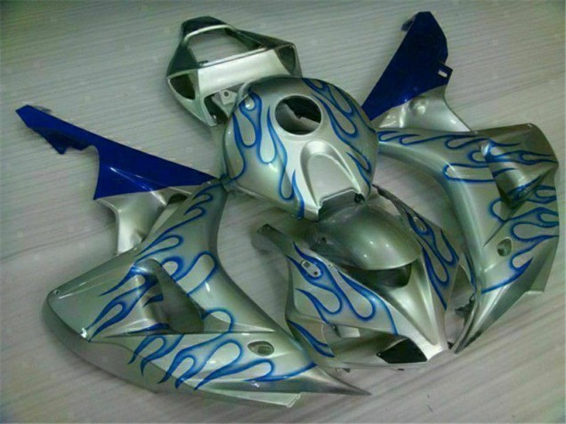 06-07 Blue Flame Silver CBR1000RR Motorcycle Fairings 06-07 Blue Flame Silver CBR1000RR Motorcycle Fairings