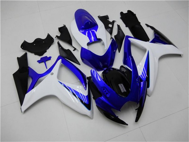 06-07 Blue White GSXR 600/750 Motorcycle Fairing Kits 06-07 Blue White GSXR 600/750 Motorcycle Fairing Kits