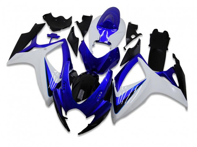 06-07 Blue White GSXR 600/750 Motorcycle Fairing Kits 06-07 Blue White GSXR 600/750 Motorcycle Fairing Kits