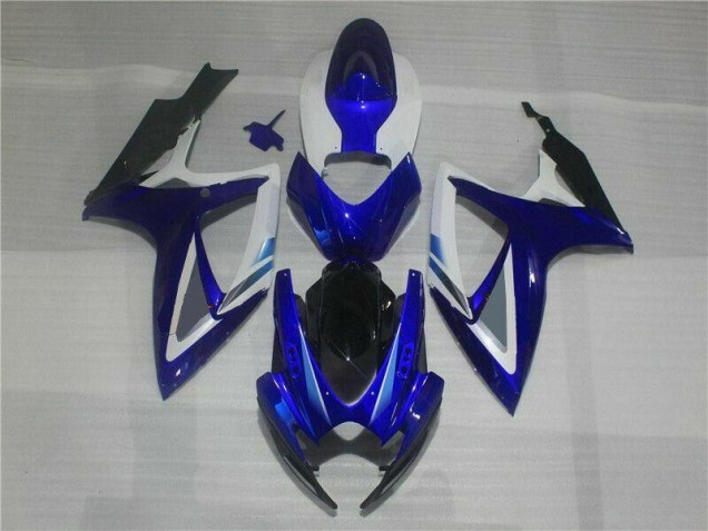 06-07 Blue White GSXR 600/750 Motorcycle Fairings 06-07 Blue White GSXR 600/750 Motorcycle Fairings