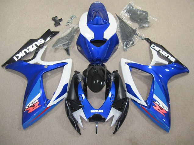 06-07 Blue White GSXR 600 Motorcycle Bodywork 06-07 Blue White GSXR 600 Motorcycle Bodywork