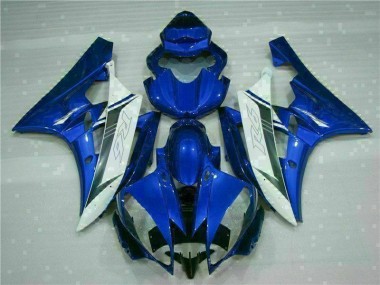 06-07 Blue White YZF R6 Motorcycle Fairing