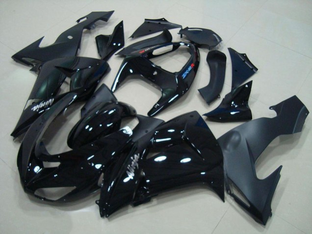 06-07 Glossy Black Matte Black ZX10R Motorcycle Fairings 06-07 Glossy Black Matte Black ZX10R Motorcycle Fairings