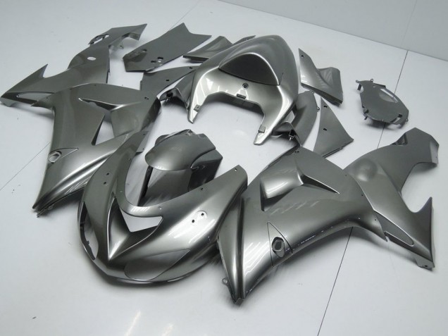 06-07 Glossy Grey ZX10R Motorcycle Fairings 06-07 Glossy Grey ZX10R Motorcycle Fairings