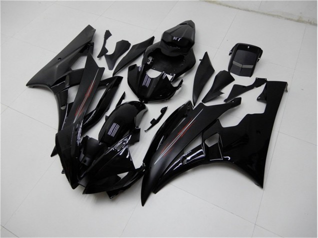 06-07 Glossy Matte Black YZF R6 Motorcycle Fairings 06-07 Glossy Matte Black YZF R6 Motorcycle Fairings