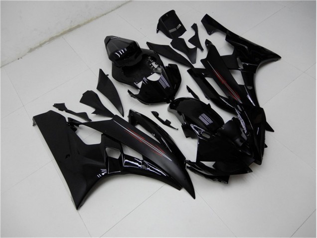 06-07 Glossy Matte Black YZF R6 Motorcycle Fairings 06-07 Glossy Matte Black YZF R6 Motorcycle Fairings