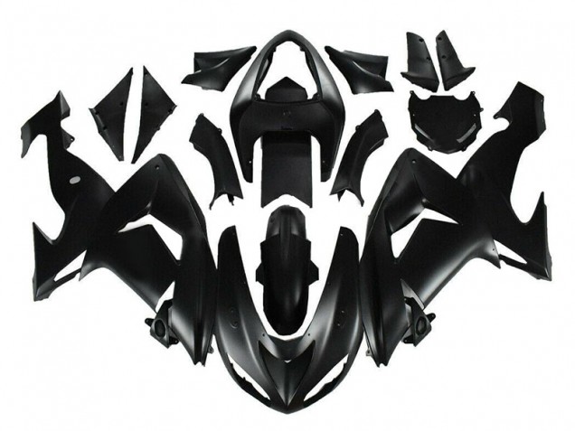 06-07 Matte Black ZX10R Motorcycle Fairings 06-07 Matte Black ZX10R Motorcycle Fairings