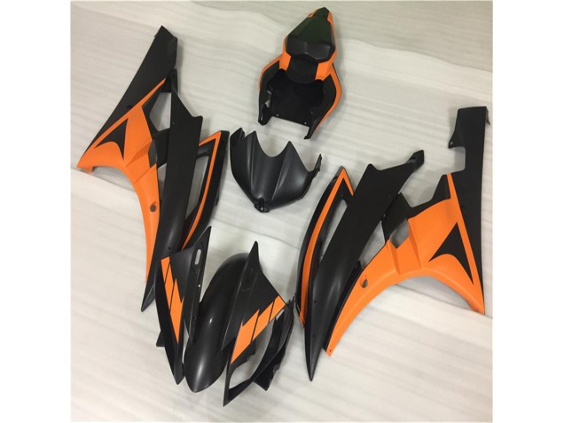 06-07 Orange Black YZF R6 Motorcycle Fairing