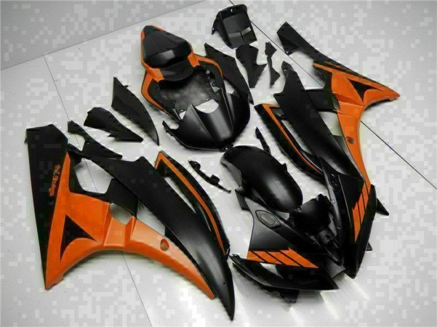 06-07 Orange Black YZF R6 Motorcycle Fairings 06-07 Orange Black YZF R6 Motorcycle Fairings
