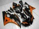 06-07 Orange Black YZF R6 Motorcycle Fairings 06-07 Orange Black YZF R6 Motorcycle Fairings