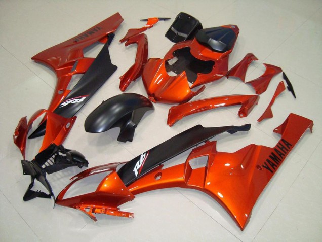 06-07 Orange Matte Black YZF R6 Motorcycle Fairings