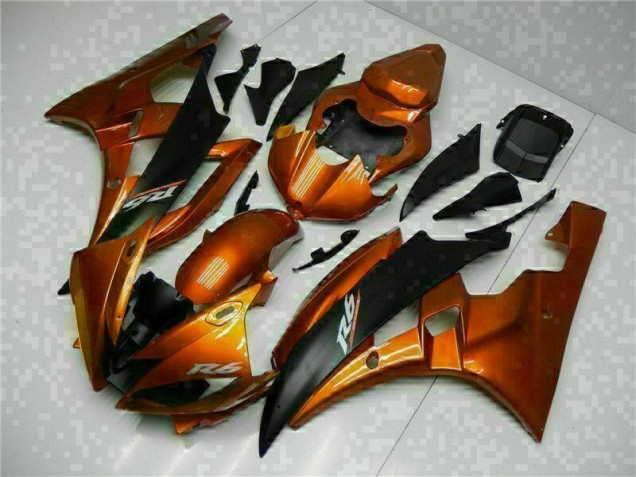 06-07 Orange YZF R6 Motorcycle Fairings