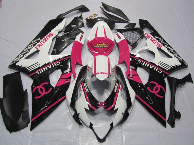 06-07 Pink Chanel GSXR 600 Motorcycle Fairings 06-07 Pink Chanel GSXR 600 Motorcycle Fairings