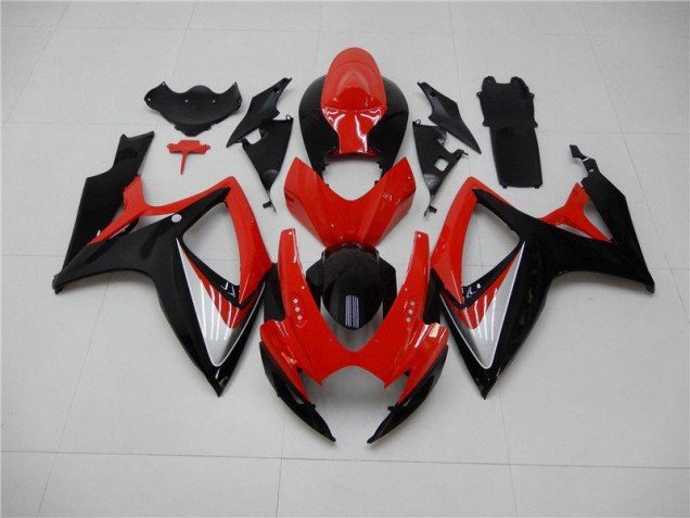 06-07 Red Black GSXR 600/750 Motorcycle Fairing Kits 06-07 Red Black GSXR 600/750 Motorcycle Fairing Kits