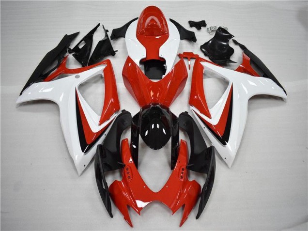 06-07 Red Black GSXR 600/750 Motorcycle Fairing 06-07 Red Black GSXR 600/750 Motorcycle Fairing