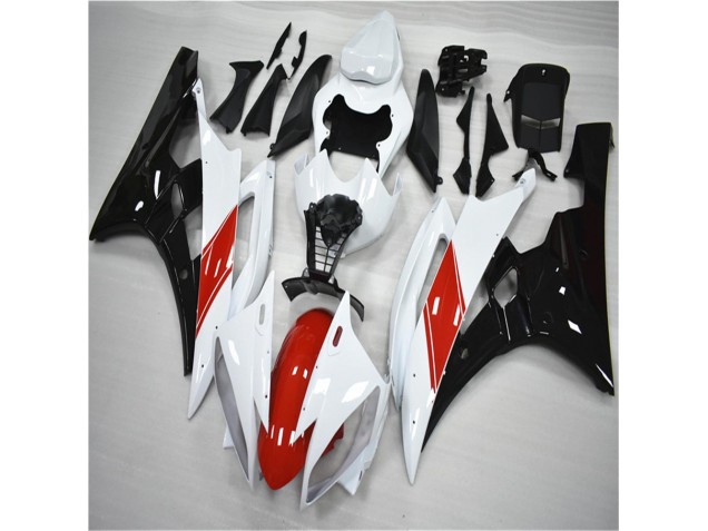06-07 Red White Black YZF R6 Motorcycle Fairings