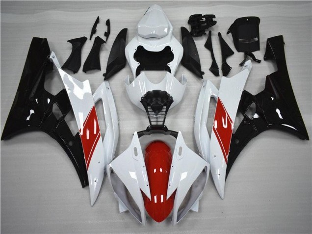 06-07 Red White Black YZF R6 Motorcycle Fairings