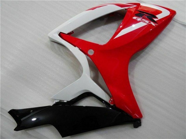 06-07 Red White GSXR 600/750 Motorcycle Fairings 06-07 Red White GSXR 600/750 Motorcycle Fairings