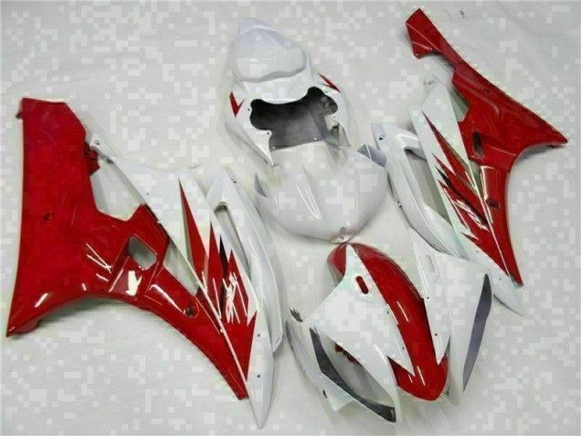 06-07 Red White YZF R6 Motorcycle Bodywork