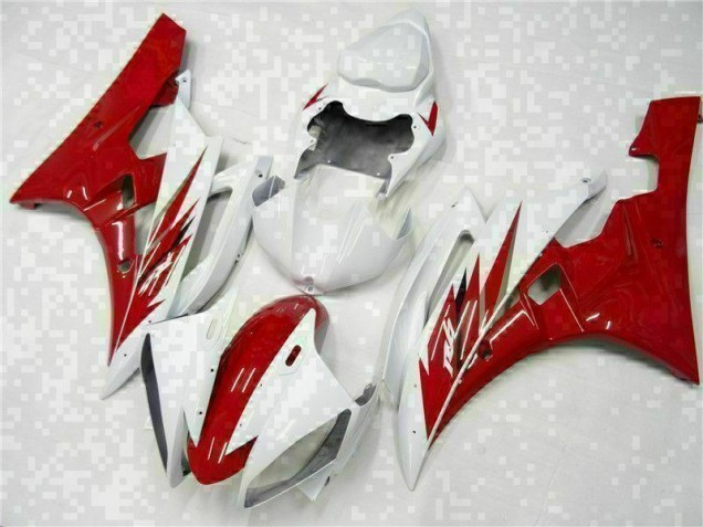 06-07 Red White YZF R6 Motorcycle Bodywork