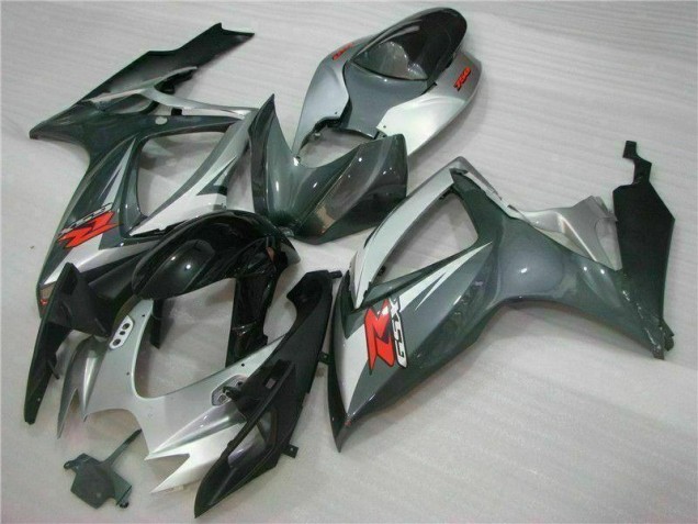06-07 Silver Black GSXR 600/750 Motorcycle Fairings 06-07 Silver Black GSXR 600/750 Motorcycle Fairings