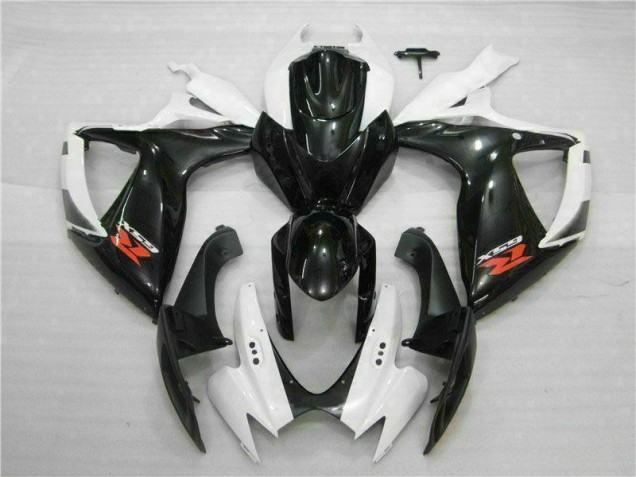 06-07 White Black GSXR 600/750 Motorcycle Fairing 06-07 White Black GSXR 600/750 Motorcycle Fairing